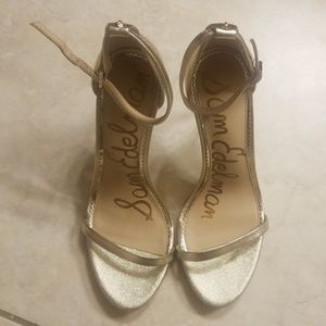 Sam Edelman Gold strappy heel